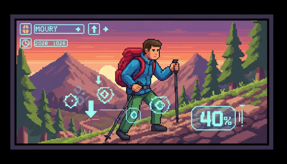 하산 시 무릎 통증의 구세주, 등산 스틱으로 하중 40% 줄이는 완벽 가이드