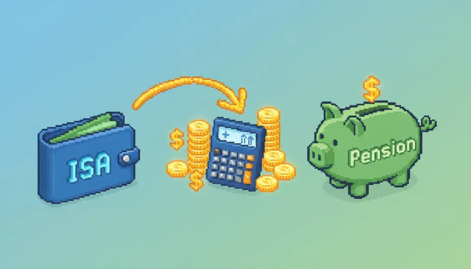 ISA 계좌에서 연금저축 계좌로 자금이 이동하며 세액공제 혜택이 300만 원 추가로 늘어나는 과정을 도식화한 인포그래픽 이미지