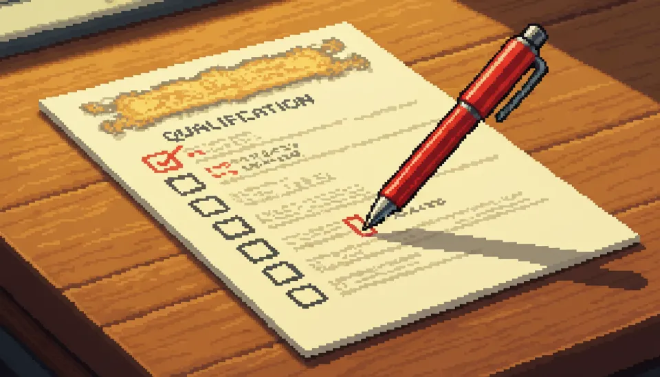 소상공인 대환대출 자격 요건을 확인하기 위해 체크리스트에 빨간 펜으로 표시하고 있는 모습