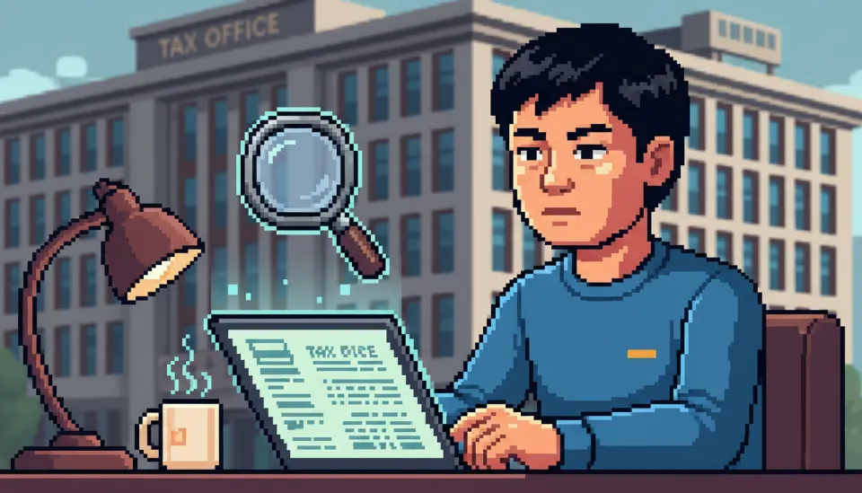 자녀가 취득세 납부와 자금 출처 소명을 위해 소득 증빙 서류와 통장 내역을 꼼꼼히 확인하고 있는 모습