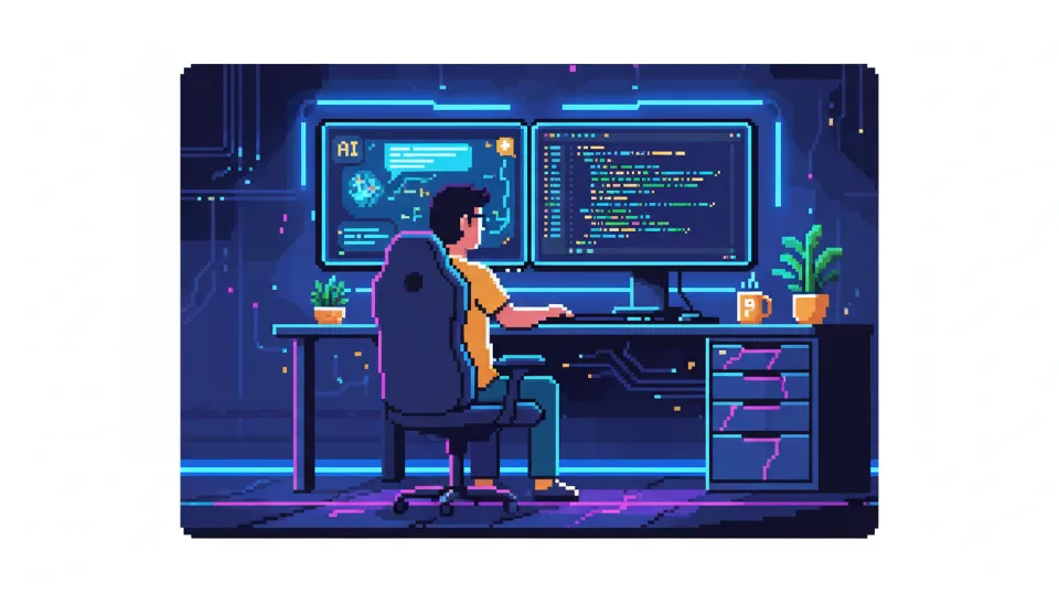 AI 코딩 도우미와 파이썬 코드 에디터를 동시에 사용하여 효율적으로 데이터 분석 작업을 수행하는 모습