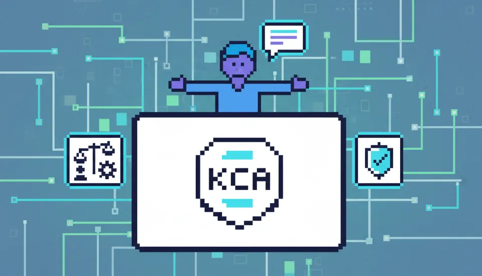 한국소비자원 공식 웹사이트 화면과 고객 상담 센터를 형상화한 배경 이미지